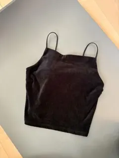 GU 黒 ストラップ付きキャミソール S