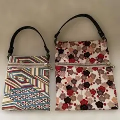 美品⭐︎和柄 サコッシュ2点セット 和風 花柄 小物入れ