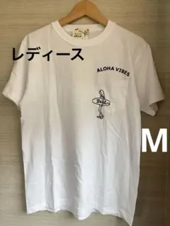 ⑤Kahiko ALOHA VIBES ポケットTシャツ ホワイトのサムネイル