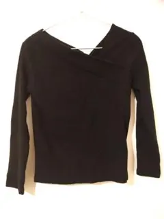 One way ブラック長袖トップス