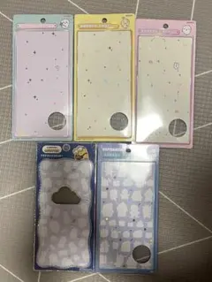 ボンボンドロップ シール　台紙とスリーブ付き空き箱5点