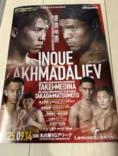 井上尚弥パンフレット 井上尚弥 vs アフマダリエフボクシングパンフレット - メルカリ
