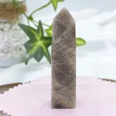 【天然石】サンストーン・ムーンストーン共生 ポイント◆タワー