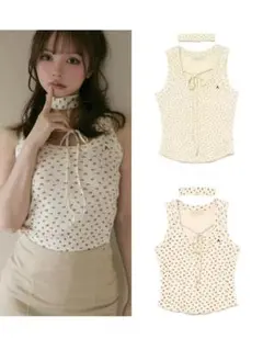 即日発送❣️ andmary アンドマリー Flower ribbon tops andmary アンドマリー Flower ribbon tops レッド - メルカリ