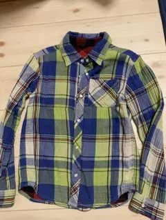 チェックシャツ　140サイズ　JUNK STORE