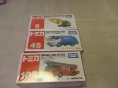 【送込未開封】タカラトミー　トミカ　ミニカー　消防車　清掃車　ショベルカー