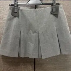 プリーツスカート グレー ブラック