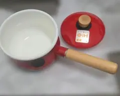 レトロ　ホーロー鍋　てんとう虫　片手鍋のサムネイル