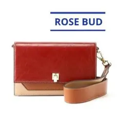ROSE BUD バイカラーショルダーバッグ トラッド ローズバッド 合成皮革のサムネイル