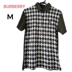 BURBERRY BLACK LABELポロシャツ アーガイル柄 Mサイズのサムネイル