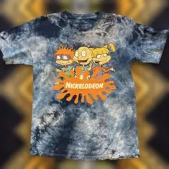 H537 nickelodeon ニコロデオン 長袖 Tシャツ タイダイ ピンク - メルカリ