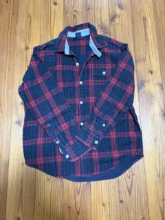 GapKids 長袖シャツ 150 紺と赤のチェック