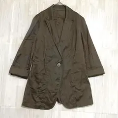 ラエフ　テーラードジャケット　茶　薄手　3 / L