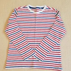 ユニクロ　ボーダー　ロンT１３０センチ