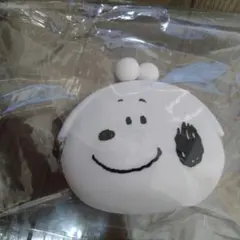 値下げ！！新品 スヌーピー シリコンがま口 財布 ホワイト