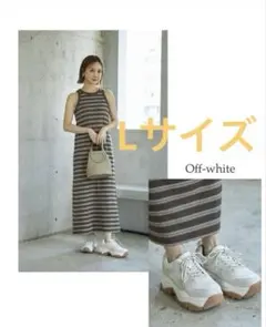 mysa closet ダッドスニーカー　オフホワイト　Lサイズ　田中里奈