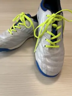 サッカーシューズ トレーニングシューズシルバー/ブルー