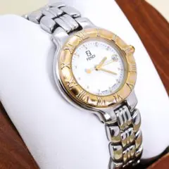 稼働 FENDI 腕時計 3500L デイト シルバー レディース 3535 - メルカリ