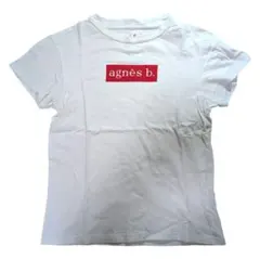 agnes b. ADAM ET ROPE コラボ Tシャツ 白 赤ロゴ S