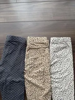 キッズ ボトムス 3枚セット130cm135cmスキニースパッツ