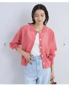 【今期✳︎美品】グリーンレーベル 忍ばせカーデ 2WAY シアー