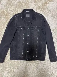 ZARA MAN スタッズ付き Gジャン デニムジャケットのサムネイル