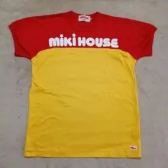 80s 90s Miki HOUSE ロゴ 半袖Tシャツ Lサイズ 日本製のサムネイル