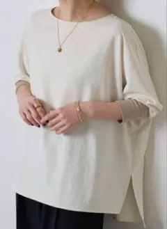 コラージュガリャルダガランテ　ジャージ袖　ハーフリブドルマンブラウス