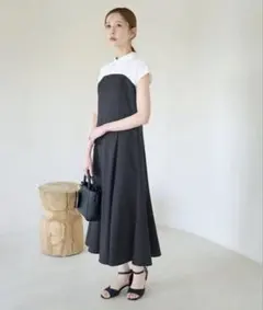 ROPE' PICNIC ドッキングマーメイドフレンチスリーブワンピース タグ付