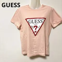 GUESS（ゲス） レディース ロゴTシャツ 半袖 Lサイズ ピンク系のサムネイル