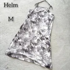 ヘルム 【M】 トップス ワンピース フレアスカート 総柄 キレイめ 大人