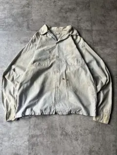 1960s Sherrton コットンオープンカラーシャツ