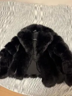 【美品】エコファー フェイクファー ジャケット ブラック Sサイズ