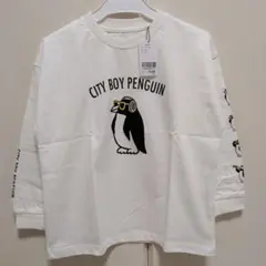 グラニフ シティボーイペンギン ロンT 長袖Tシャツ 120cm