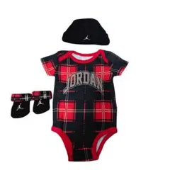 JORDAN ベビー服 ロンパース 帽子 靴下 3点セット 60cm