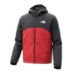 【リュース品】ノースフェイス　スワローテイル フーディ　sizeМ /黒×赤