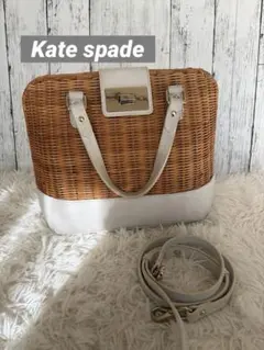 Kate spadeケイトスペード　かごバッグ 2way ショルダーバック