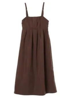 ELENCARE DUE　ピーチタックキャミワンピース ブラウン