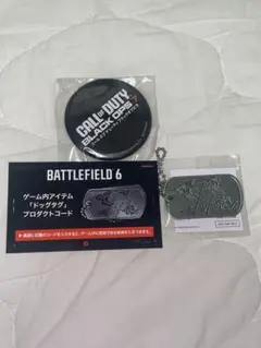 BATTLEFIELD 6 限定オリジナルドッグタグ CODBO7缶バッジ