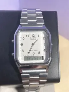 稼動品 CASIO AQ-230 クォーツ腕時計 ビンテージ