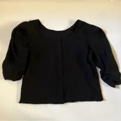 2way パワショル　トップス　ブラック