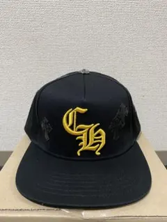 CHROME HEARTS クロス刺繍 キャップ ブラック - メルカリ