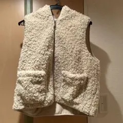 ZARA ベスト アイボリー