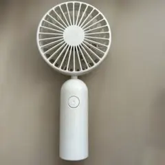 ホワイト ハンディファン　充電ケーブル付き