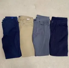 メンズ パンツ スラックス 4本セット まとめ売り