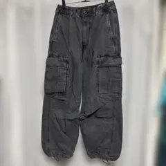 GU ジーユー デニムスーパーワイドカーゴパンツ XSサイズ