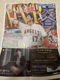 日刊スポーツ 号外 大谷翔平 MVP獲得記念 2023年11月17日