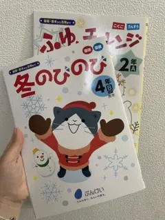 ふゆにチャレンジ 2年 国語 算数 冬のびのび 4年　国語　算数　ぶんけいのサムネイル