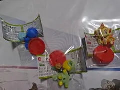 ポケモン　チョコエッグ　シンオウ地方　御三家　ナエトル　ヒコザル　ポッチャマ