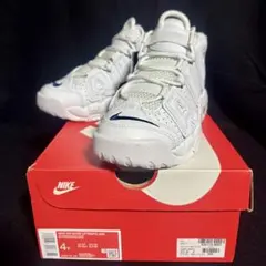 NIKE GS エアモアアップテンポ 23cm ホワイト/ミッドナイトネイビー